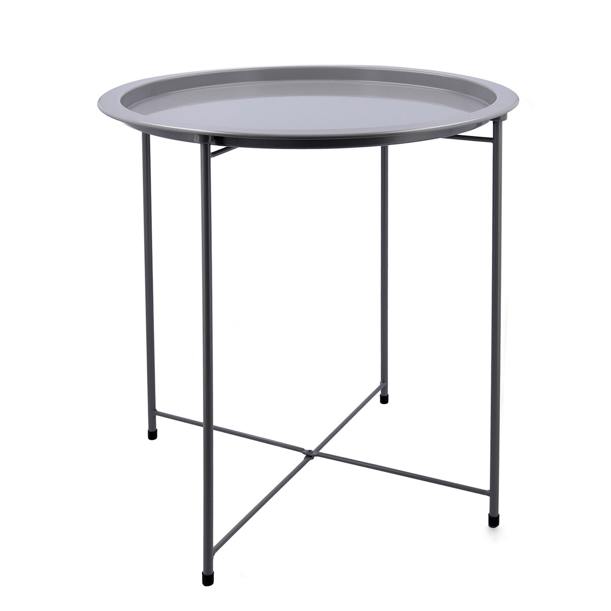 Sidebord Vinthera Moa Stål 47 x 50 cm Grå Metall